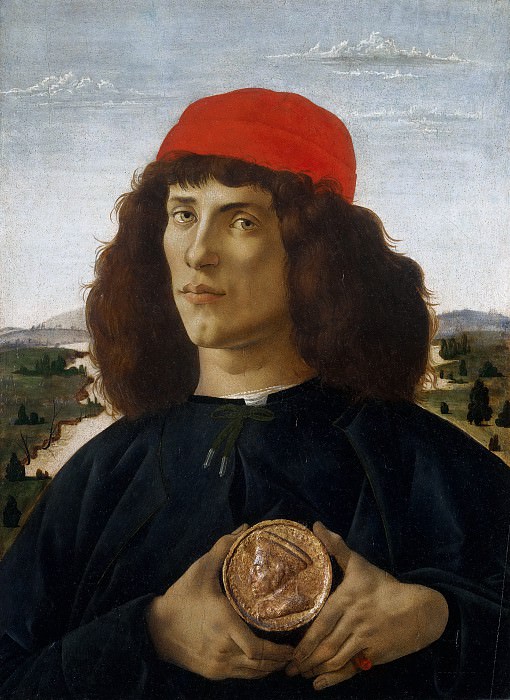 Портрет неизвестного с медалью Козимо Медичи Старшего картина