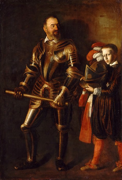 Портрет Алофа де Виньякура и его пажа картина