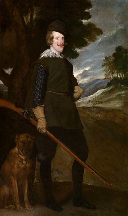 Филипп IV на охоте картина