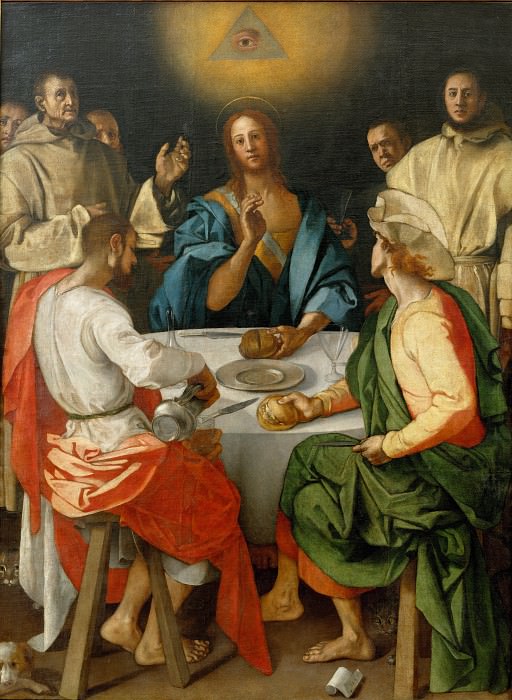 Понтормо – Ужин в Эммаусе картина