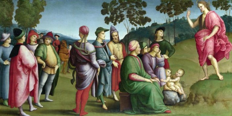 Проповедь Иоанна Крестителя (пределла алтаря из церкви Сан Фьоренцо в Перудже) картина
