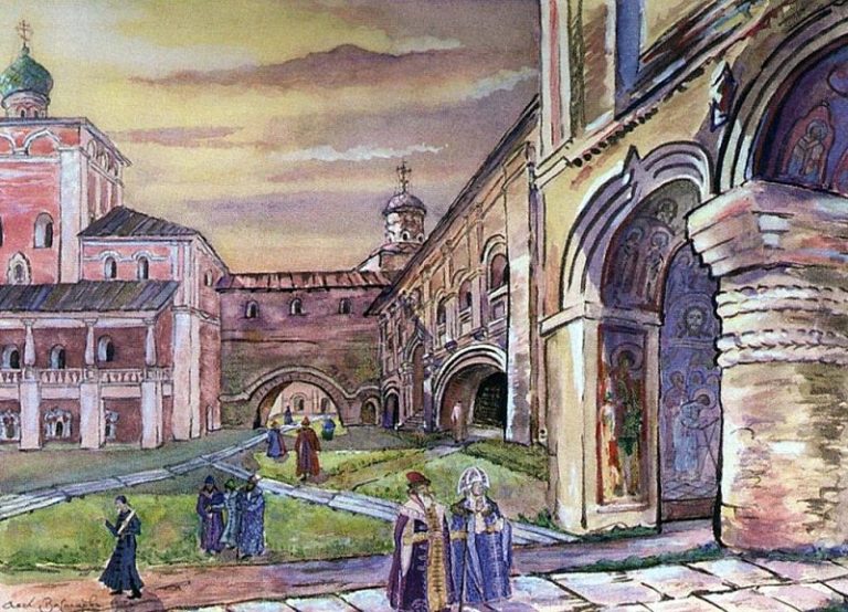 Кирилло-Белозерский монастырь. 1915 картина