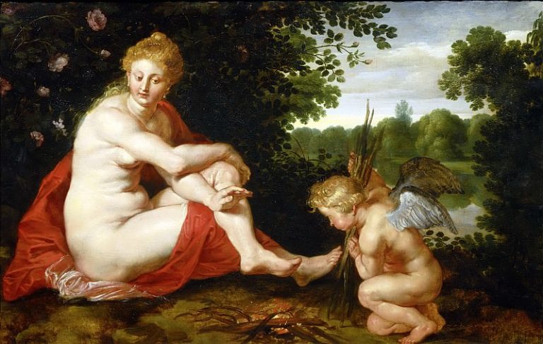 Венера и Амур картина
