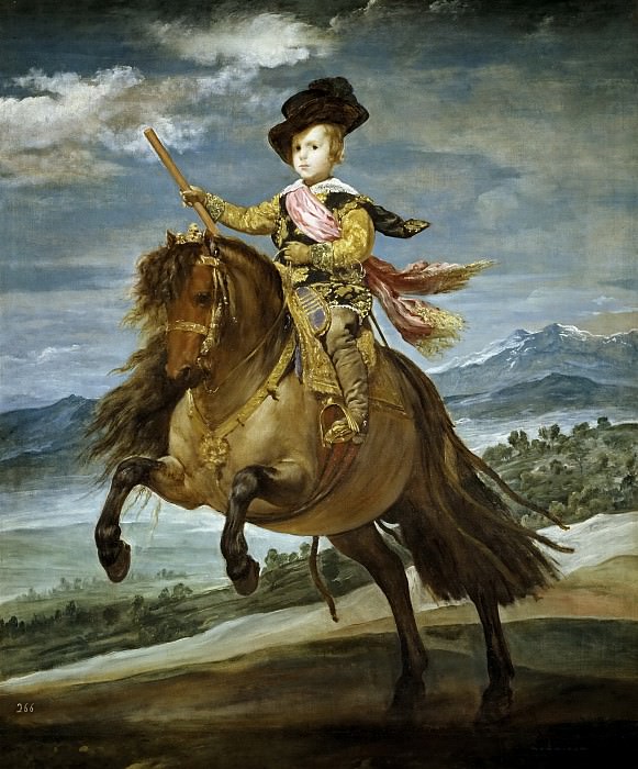 Конный портрет инфанта Бальтасара Карлоса картина