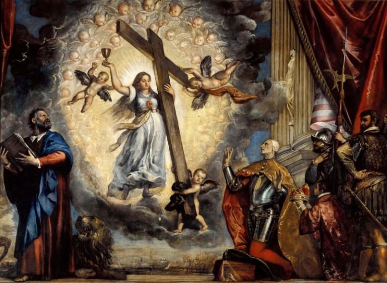 Дож Антонио Гримани, поклоняющийся Религии картина