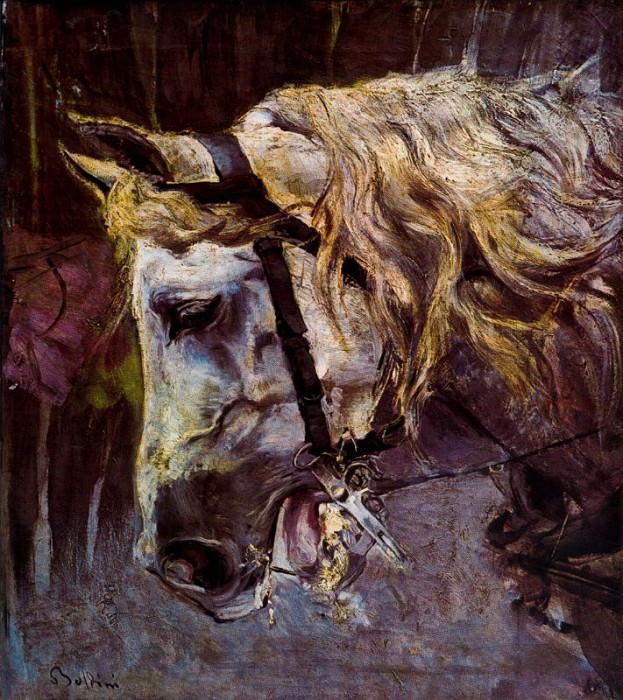 Эскиз: голова лошади картина