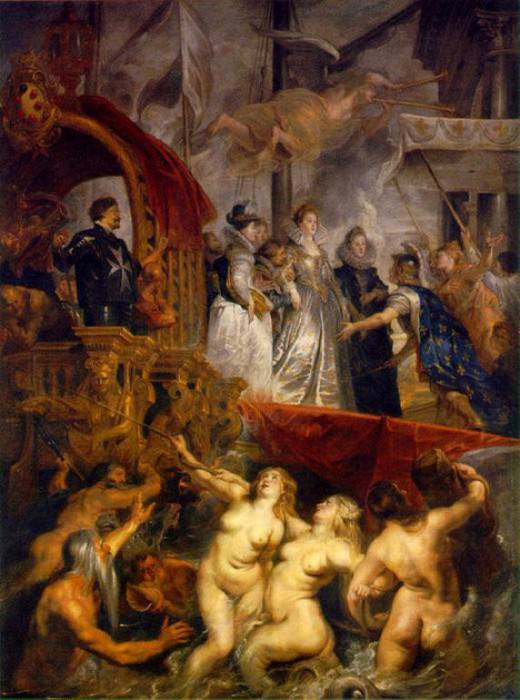 Прибытие Марии Медичи в Марсель картина