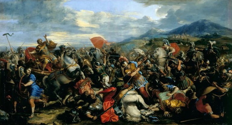 Жак Куртуа – Битва при Арбелах в 331 году до н.э. картина