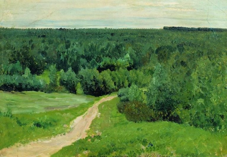 Лесные дали. 1880-1890-е картина
