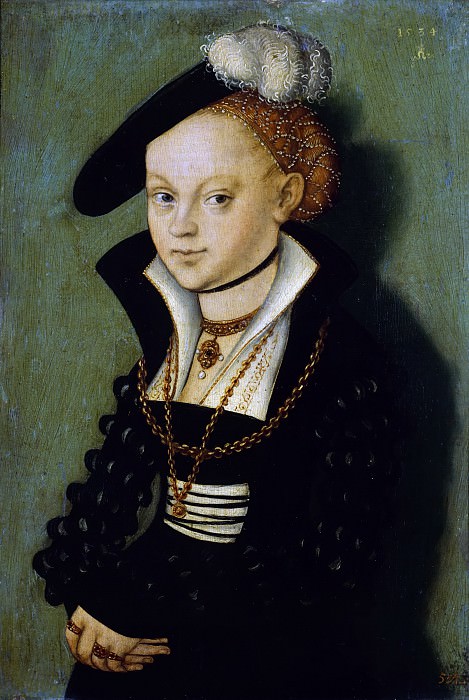Лукас Кранах II – Портрет Кристины Эленау картина