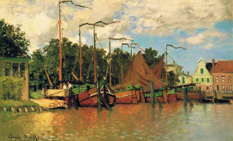 Лодки в Заандаме картина