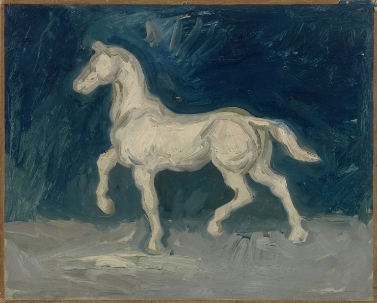 Гипсовая статуэтка коня картина