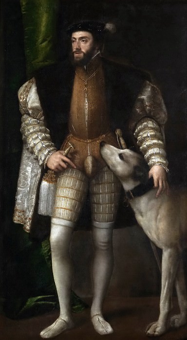 Карл V с собакой картина