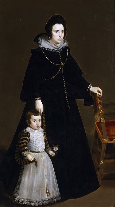 Антония де Гальдос и ее сын дон Луис картина