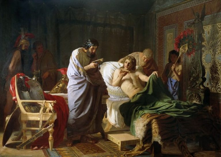 Доверие Александра Македонского к врачу Филиппу картина