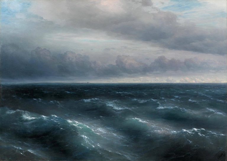Черное море (На Черном море начинает разыгрываться буря) картина