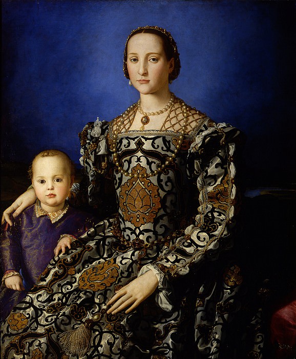 Бронзино – Портрет Элеоноры Толедской с сыном Джованни картина