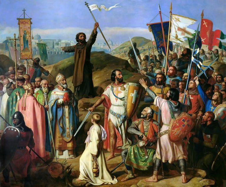 Жан-Виктор Шнец – Шествие крестоносцев вокруг Иерусалима 14 июля 1099 года картина