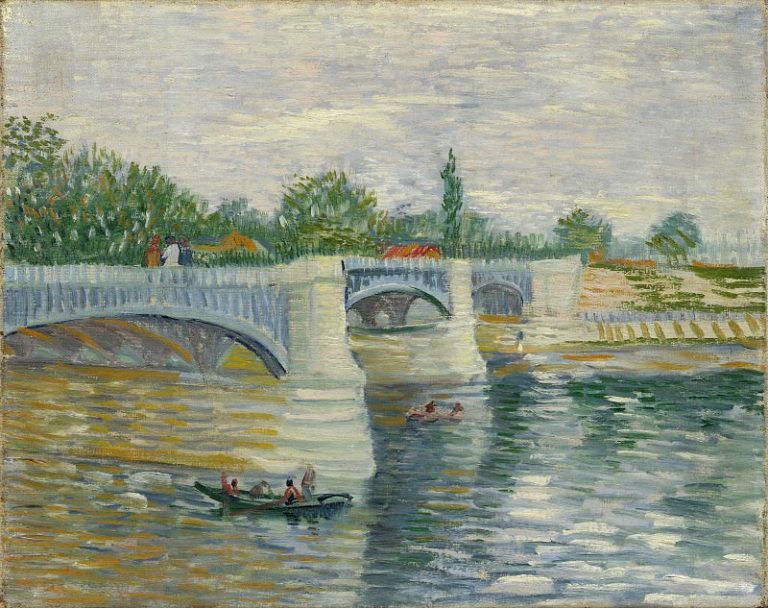 Сена с мостом Гранд-Жатт картина