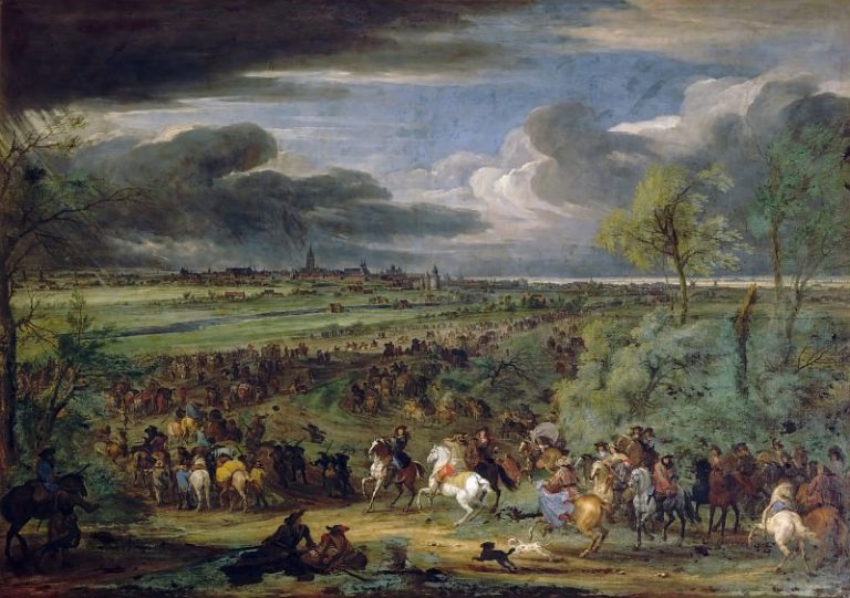 Мейлен, Адам Франс ван дер – Королевская армия, направляющаяся к Куртрэ, который будет взят 18 июля 1667 года картина