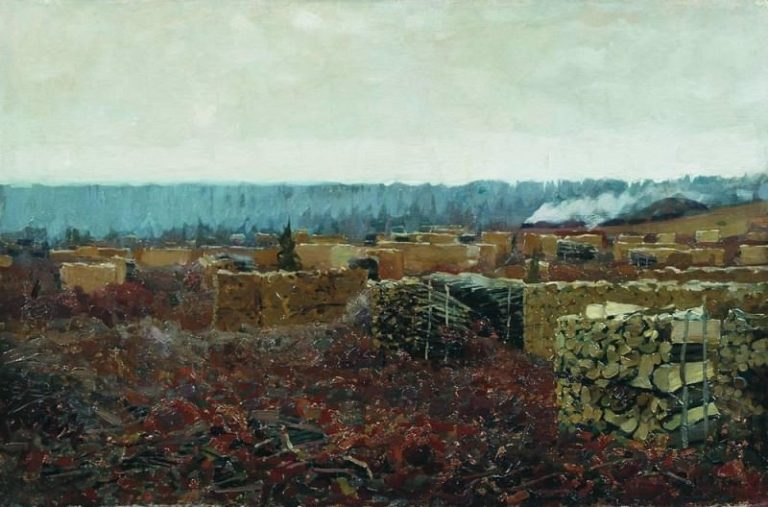 Порубка. 1898 картина
