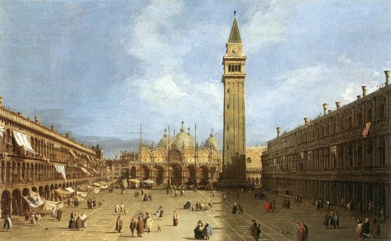 Площадь Сан Марко, 1730 картина