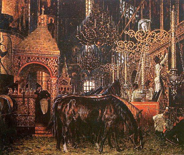 В Успенском соборе. 1887-1895 картина