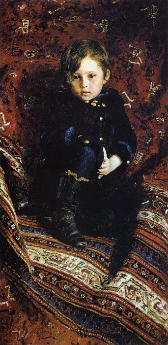 Портрет Ю. И. Репина, сына художника, в детстве картина