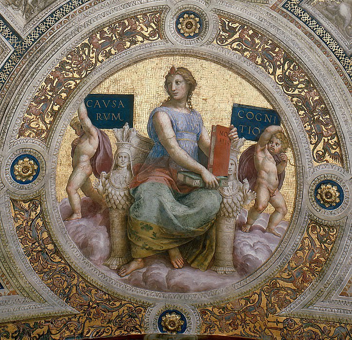 Станца делла Сеньятура: Роспись потолка (фрагмент) – Философия картина
