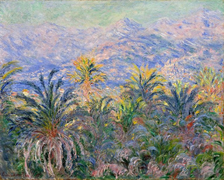 Пальмы в Бордигере картина