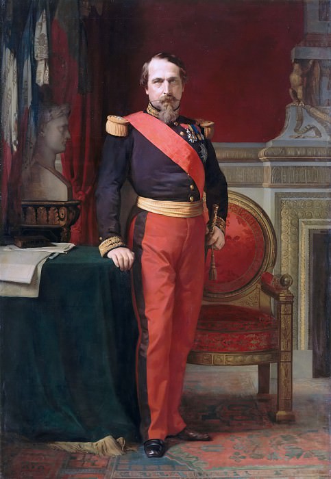 Ипполит-Жан Фландрен – Наполеон III в форме бригадного генерала в своем кабинете в Тюильри картина