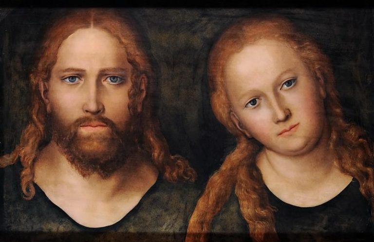 Лукас Кранах I – Христос и Богоматерь картина