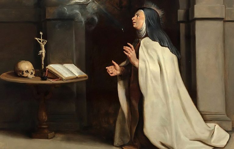 Явление святого Духа святой Терезе Авильской картина