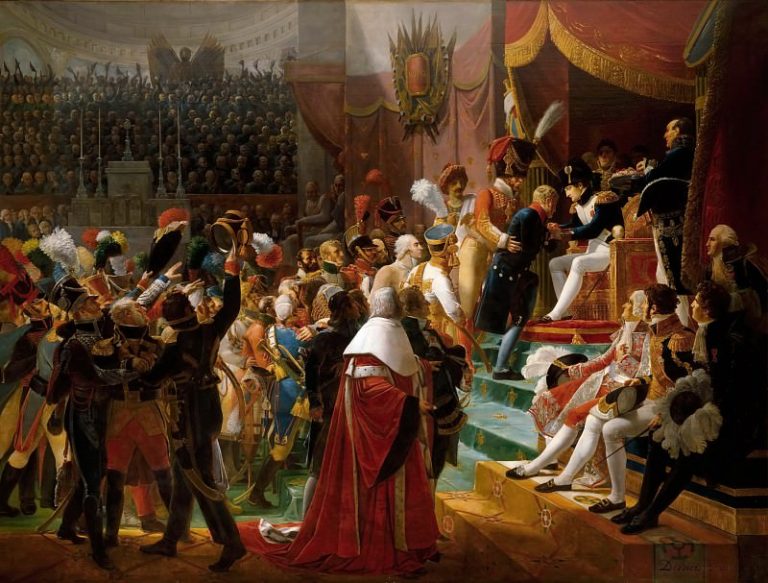 Жан-Батист Дебре – Первое вручение Орденов Почетного Легиона в Доме Инвалидов 14 июля 1804 картина