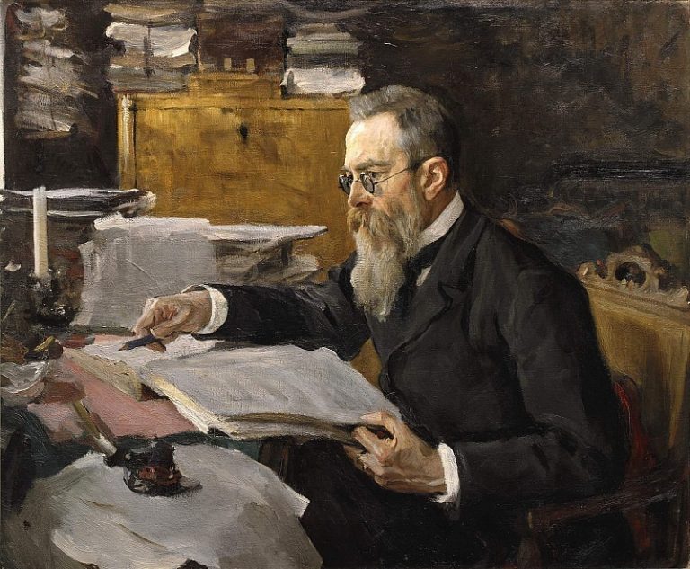 Портрет композитора Н.А.Римского-Корсакова (1844-1908) картина