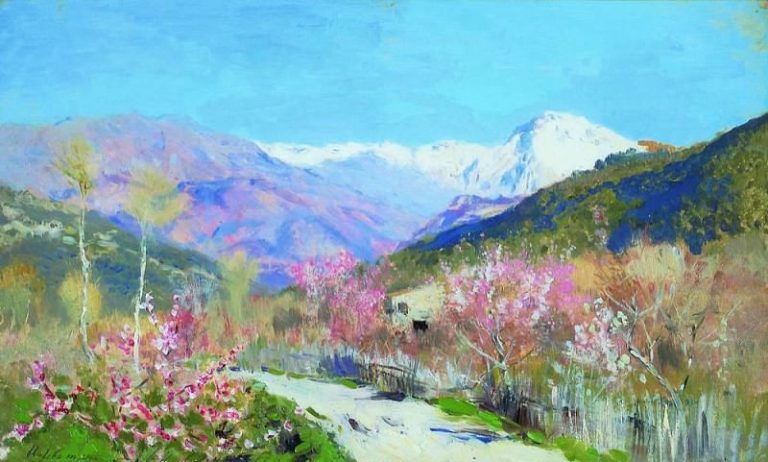 Весна в Италии2. 1890 картина