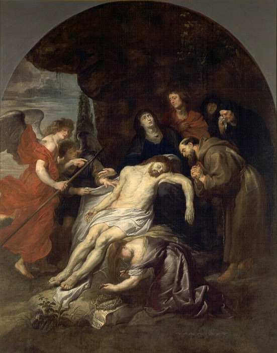 Оплакивание Христа со святым Франциском картина
