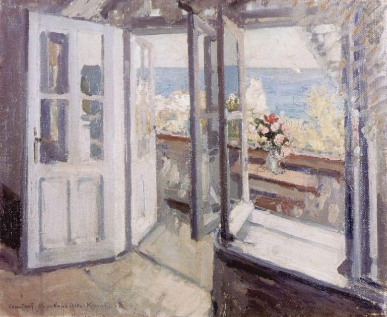 Балкон в Крыму. 1910 картина