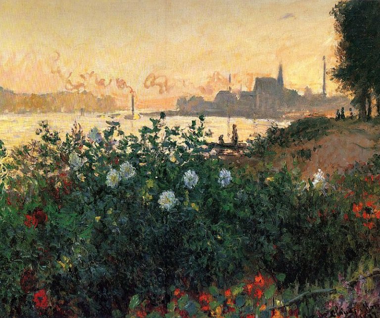Аржантей, Цветы на берегу реки картина