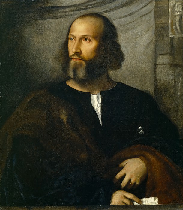 Портрет бородатого мужчины картина