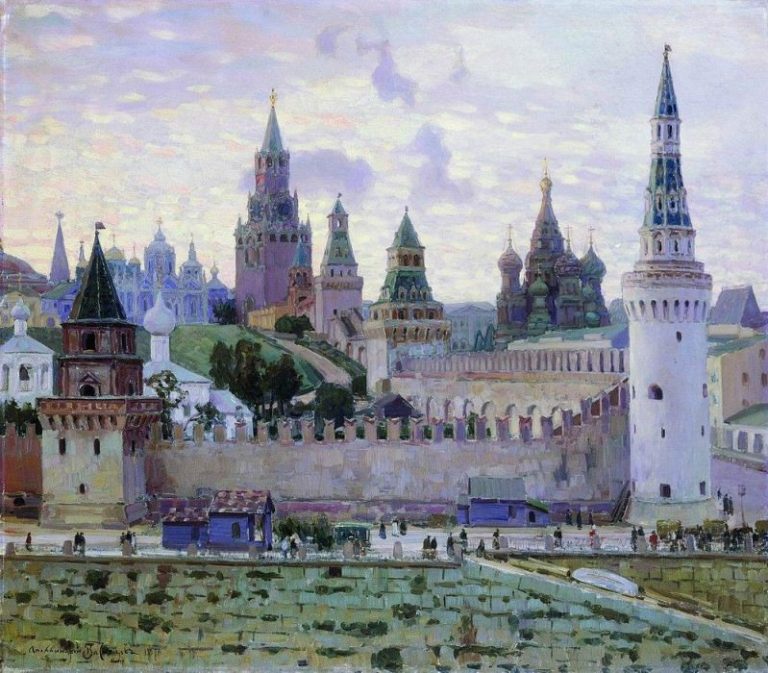 Московский Кремль. 1897 картина