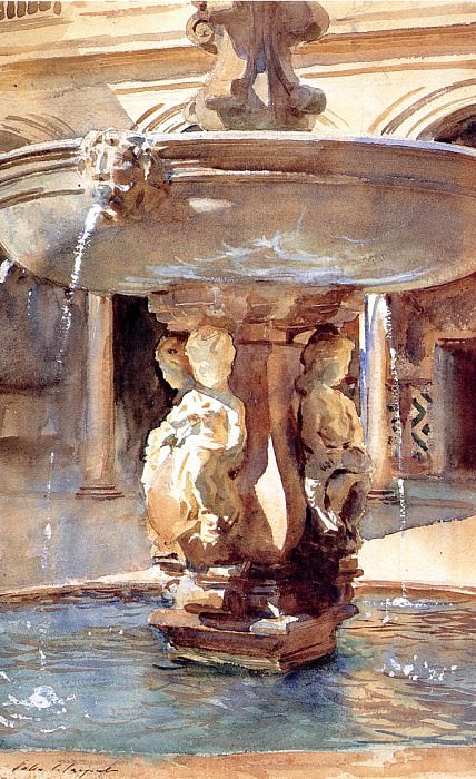 Испанский фонтан картина