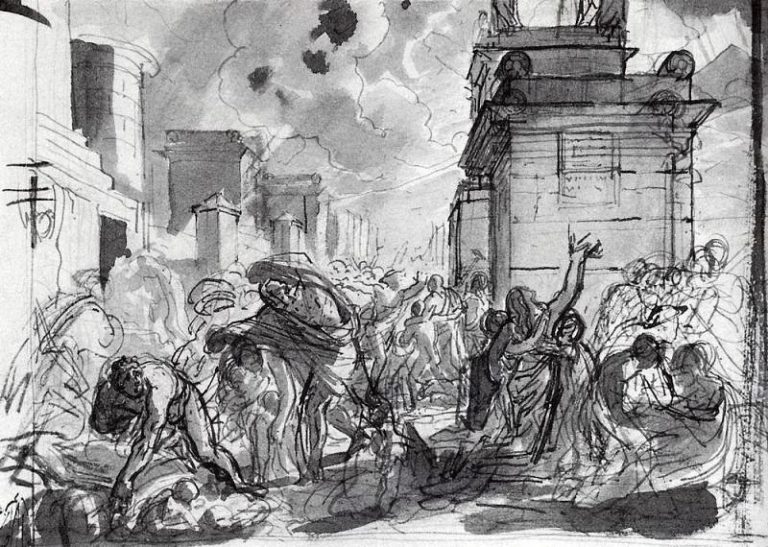 Последний день Помпеи 2. 1827-1830 картина
