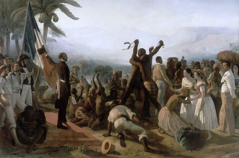 Франсуа-Огюст Биар – Провозглашение отмены рабства во французских колониях в 1848 году картина