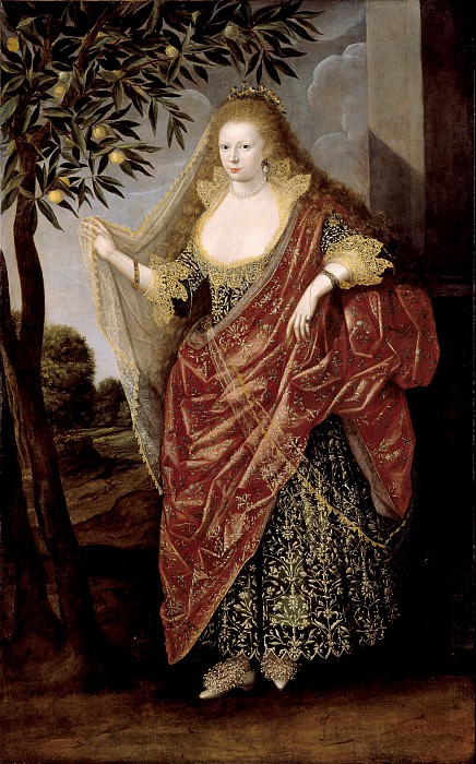 Английская школа, 17 век – Портрет леди, называемой Элизабет, леди Танфилд картина