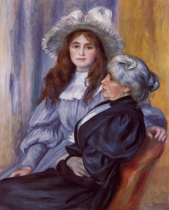 Берта Моризо и ее дочь Жюли Мане картина