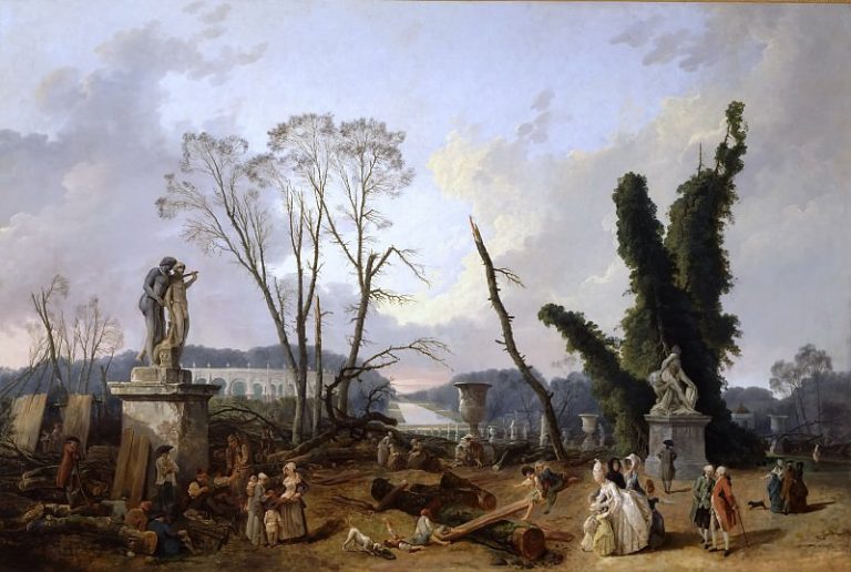 Юбер Робер – Вход в сады Версаля картина