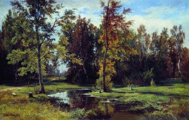 Берёзовый лес 1871 70х110 картина