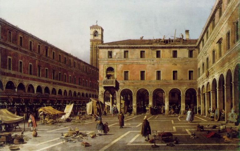 Площадь ди Риальто, ок. 1758-63 картина