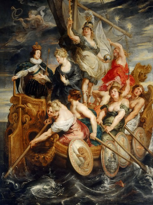 Совершеннолетие Людовика XIII картина
